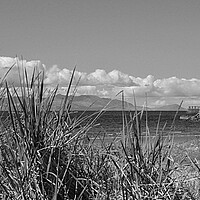 Buy canvas prints of Isle of Arran an Ayr beach view by Allan Durward Photography