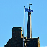 Buy canvas prints of Ayr town ,St John`s Tower and town hall steeple by Allan Durward Photography