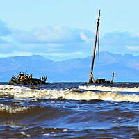 Buy canvas prints of Kaffir shipwreck  at Ayr, Scotland. by Allan Durward Photography