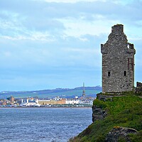 Buy canvas prints of A view of Ayr and Greenan Castle by Allan Durward Photography