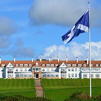 Buy canvas prints of The majestic Trump Turnberry Hotel by Allan Durward Photography