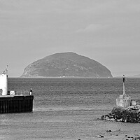 Buy canvas prints of Girvan harbour,  Ayrshire, and Ailsa Craig by Allan Durward Photography