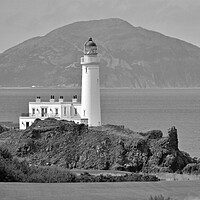 Buy canvas prints of Turnberry lighthouse and castle remains by Allan Durward Photography