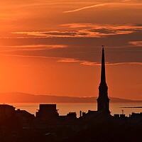 Buy canvas prints of Sunset in Ayr, Scotland by Allan Durward Photography
