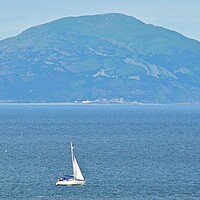 Buy canvas prints of Wind power passing Ailsa Craig by Allan Durward Photography