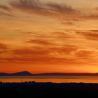 Buy canvas prints of Scotland`s Ayrshire coast, Ayr at sunset by Allan Durward Photography