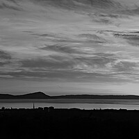 Buy canvas prints of Ayr sunset in monochrome by Allan Durward Photography