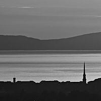 Buy canvas prints of Overview of Ayr at sunset  by Allan Durward Photography