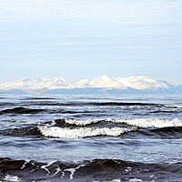 Buy canvas prints of Snow topped Arran  by Allan Durward Photography