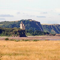 Buy canvas prints of Greenan Castle and Heads of Ayr, Ayrshire, Scotlan by Allan Durward Photography