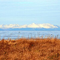 Buy canvas prints of A wintry Arran mountain view by Allan Durward Photography