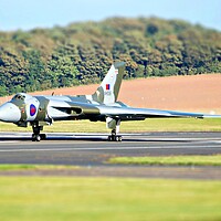Buy canvas prints of The Vulcan howl, the mighty Avro Vulcan by Allan Durward Photography