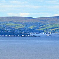 Buy canvas prints of CalMac Rothesay ferry entering Rothesay Bay by Allan Durward Photography
