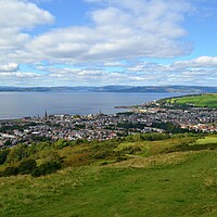 Buy canvas prints of Largs overview from high ground by Allan Durward Photography