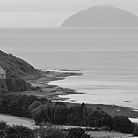 Buy canvas prints of An Ayrshire coast scene, Culzean and Ailsa Craig by Allan Durward Photography