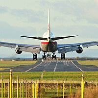 Buy canvas prints of Retro Cargolux Boeing 747 landing by Allan Durward Photography