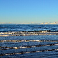 Buy canvas prints of Isle of Arran panorama in Winter  by Allan Durward Photography