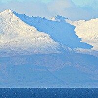 Buy canvas prints of Isle of Arran in Winter. by Allan Durward Photography