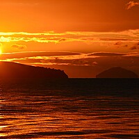 Buy canvas prints of A nearing sunset in Ayrshire by Allan Durward Photography