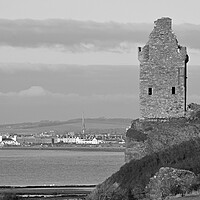 Buy canvas prints of Greenan Castle overlooking Ayr by Allan Durward Photography