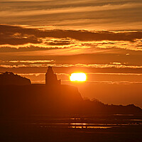 Buy canvas prints of Greenan Castle sunset by Allan Durward Photography