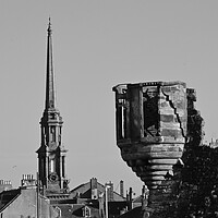 Buy canvas prints of Ayr architecture B/W by Allan Durward Photography