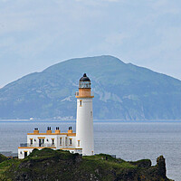 Buy canvas prints of Ailsa Craig and Turnberry lighthouse by Allan Durward Photography