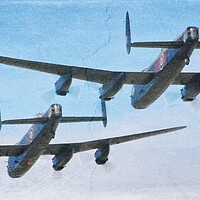 Buy canvas prints of Lancaster bombers by Allan Durward Photography