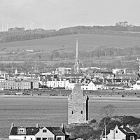 Buy canvas prints of Ayr, a view (mono) by Allan Durward Photography