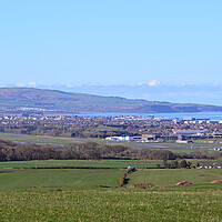Buy canvas prints of A panoramic view over Ayr and Prestwick by Allan Durward Photography