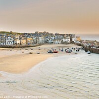 Buy canvas prints of St Ives Harbour Cornwall. by Neil Mottershead