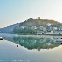 Buy canvas prints of Early Morning On The Looe River. by Neil Mottershead