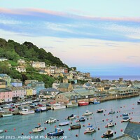 Buy canvas prints of East Looe Evening. by Neil Mottershead
