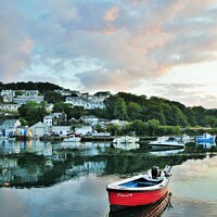 Buy canvas prints of West Looe Calm, Cornwall. by Neil Mottershead