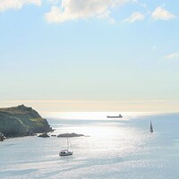 Buy canvas prints of Fowey Harbour Entrance. by Neil Mottershead