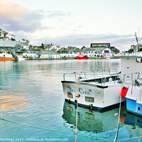 Buy canvas prints of Evening Looe Colours. by Neil Mottershead