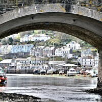 Buy canvas prints of West Looe At Low Tide. by Neil Mottershead