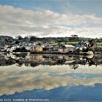 Buy canvas prints of Lerryn Reflections, Cornwall. by Neil Mottershead
