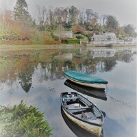 Buy canvas prints of High Tide At Lerryn. by Neil Mottershead