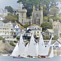 Buy canvas prints of Racing On The Fowey River by Neil Mottershead