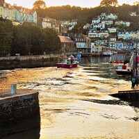 Buy canvas prints of Evening Return At Looe. by Neil Mottershead