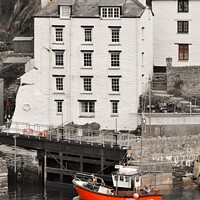 Buy canvas prints of The Red Boat - Polperro, Cornwall. by Neil Mottershead