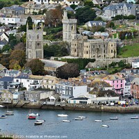 Buy canvas prints of Troy Town - The Cornish Town of Fowey. by Neil Mottershead
