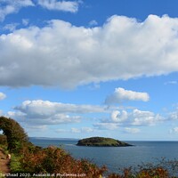 Buy canvas prints of Clouds Over Looe Island. by Neil Mottershead