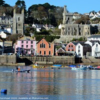 Buy canvas prints of Town Quay, Fowey, Cornwall. by Neil Mottershead