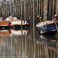 Buy canvas prints of West Looe Reflections, Cornwall. by Neil Mottershead