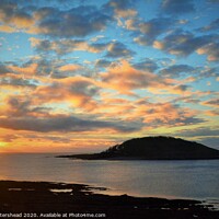 Buy canvas prints of Cornish Sunrise And Looe Island. by Neil Mottershead