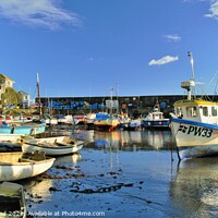 Buy canvas prints of Mevagissey Harbour, Cornwall. by Neil Mottershead