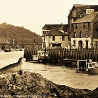 Buy canvas prints of Early Morning Looe Departure. by Neil Mottershead
