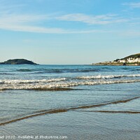 Buy canvas prints of Looe & St George's Island From Millendreath Beach. by Neil Mottershead
